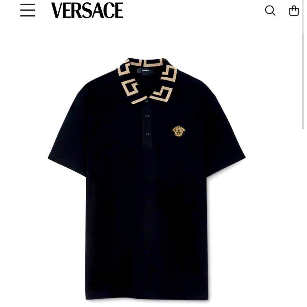 Versace Greca polo shirt